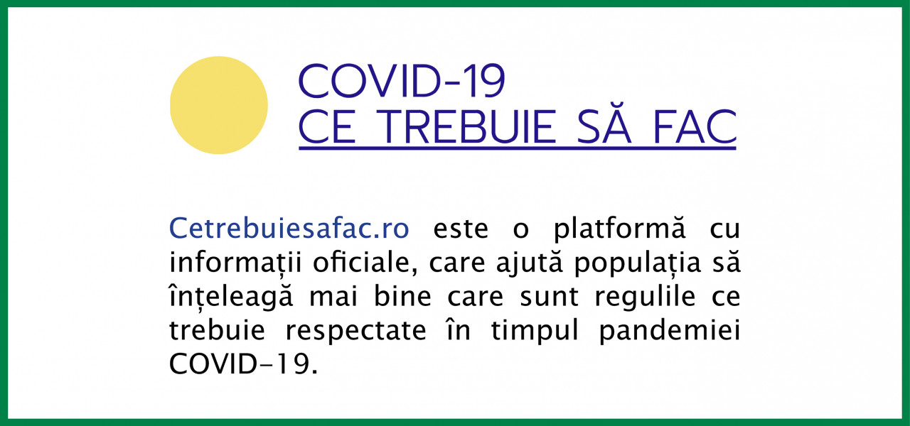 cetrebuiesafac.ro - O nouă platformă online din ecosistemul de luptă contra efectelor COVID-19