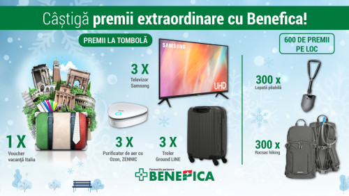 Campania Câștigă premii extraordinare cu Benefica!
